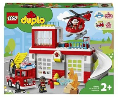 LEGO DUPLO. Statie de Pompieri si elicopter 10970, 117 piese