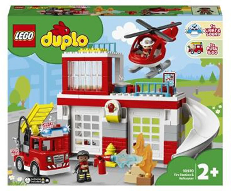 LEGO DUPLO. Statie de Pompieri si elicopter 10970, 117 piese