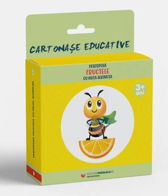 Descopera FRUCTELE cu Nuta Albinuta (12 cartonase educative)