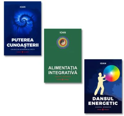 Pachet 3 titluri. Alimentatia Integrativa, Dansul Energetic si Puterea Cunoasterii - Ioan Prisecaru