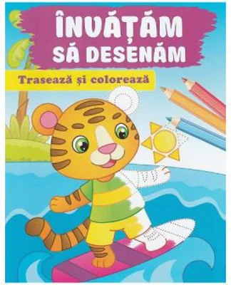 Traseaza si coloreaza. Invatam sa desenam