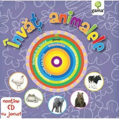 Invat animalele. Contine CD cu jocuri