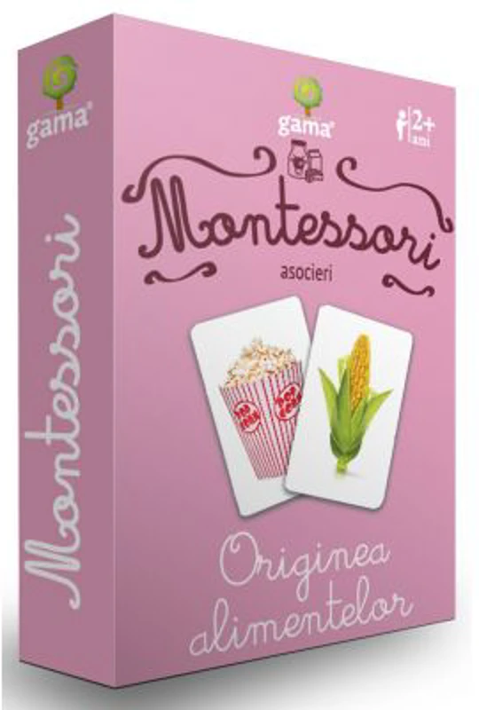 Carti de joc Montessori. Originea alimentelor