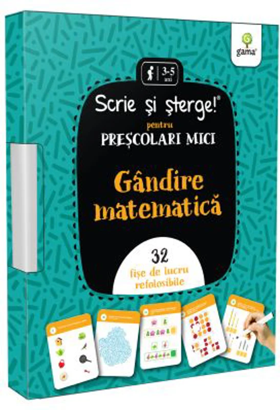 Gandire matematica. Prescolari mici. Scrie si sterge!