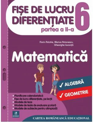 Fise de lucru diferentiate. Matematica. Clasa a 6-a. Partea a 2-a - Florin Antohe, Marius Antonescu, Gheorghe Iacovita
