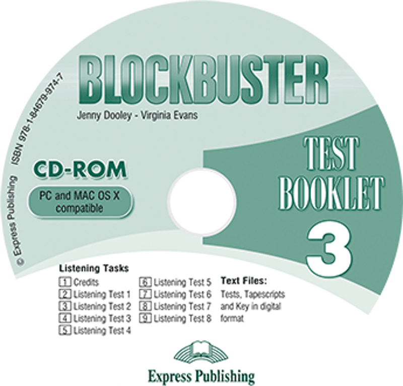 Curs limba engleza Blockbuster 3 CD-ROM cu teste - Jenny Dooley, Virginia Evans