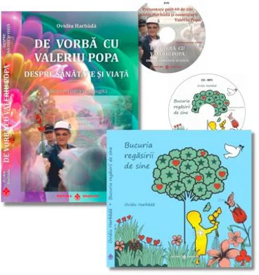 Pachet 2 carti Bucuria regasirii de sine si De vorba cu Valeriu Popa, autor Ovidiu Harbada