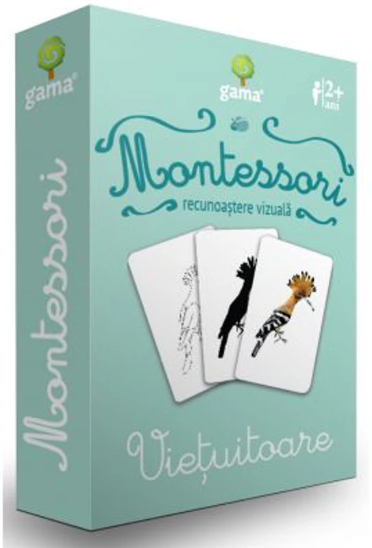 Vietuitoare. Carti de joc Montessori