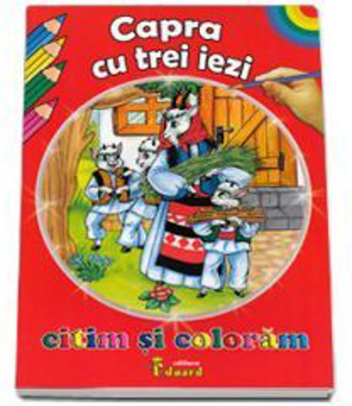 Citim si coloram - Capra cu trei iezi