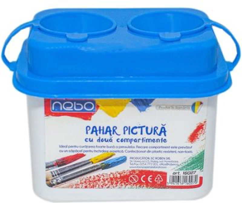 Pahar Pictura cu 2 compartimente, albastru, NEBO