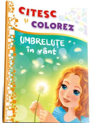 Citesc si colorez. Umbrelute in vant