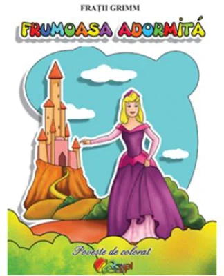 Carti de colorat A5. Frumoasa adormita