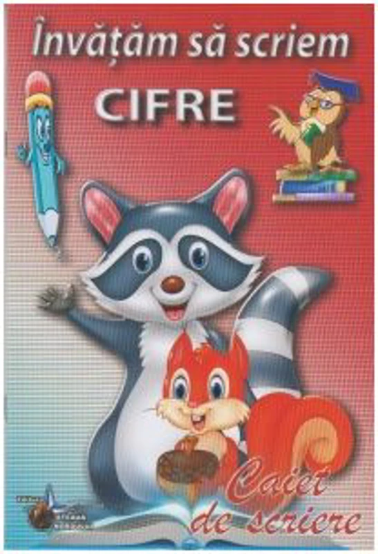 Invatam sa scriem cifre. Caiet de scriere