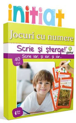 Scrie si sterge! Initiat. Jocuri cu numere