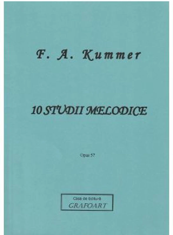 10 studii melodice pentru violoncel. Opus 57 - F. A. Kummer