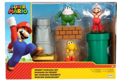 Set diorama Desert cu figurina 6 cm, Nintendo Mario