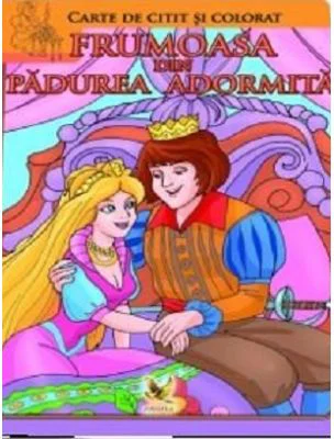 Frumoasa din padurea adormita. Carte de colorat si citit
