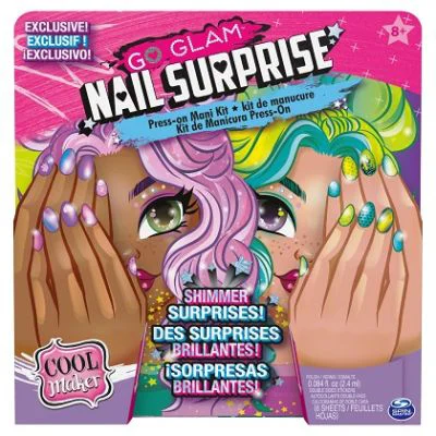 Go Glam Cool Maker Set de manichiura cu sclipici, Spin Master