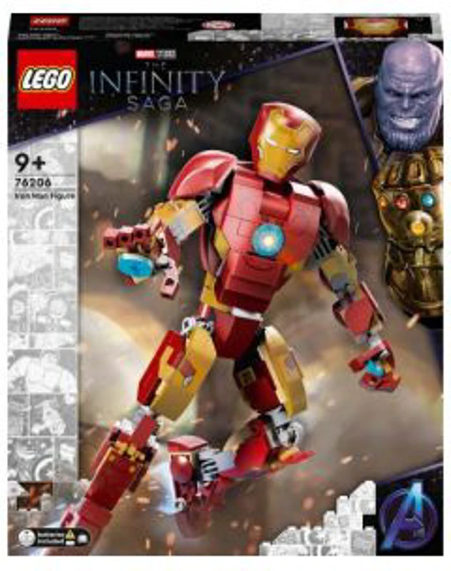 LEGO Marvel. Figurina Iron Man 76206, 381 de piese