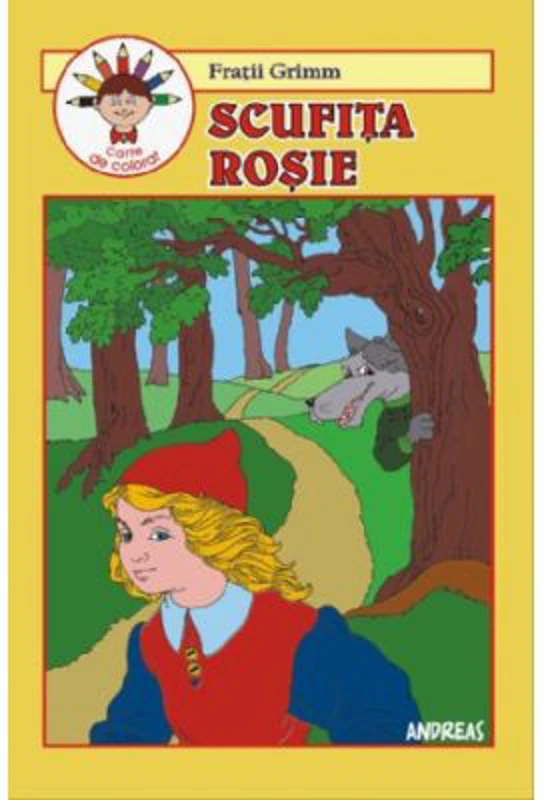 Scufita Rosie. Carte de colorat
