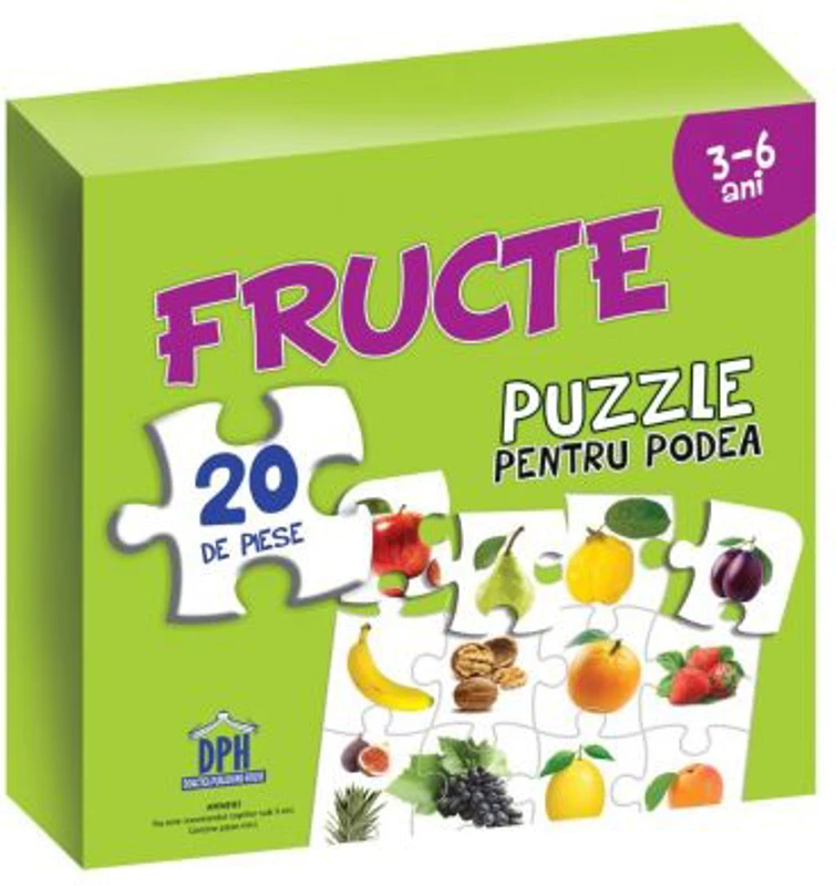 Fructe. Puzzle pentru podea 3-6 ani