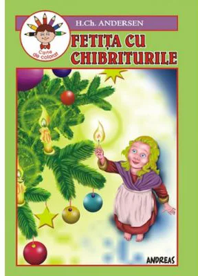 Fetita cu chibrituri. Carte de colorat - Hans Christian Andersen