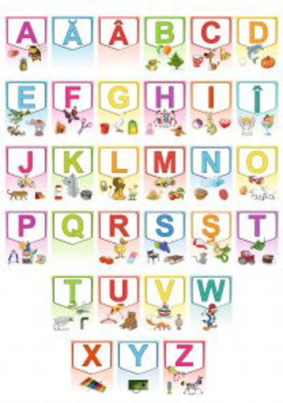Alfabetul limbii romane – Set planse (KP-019) - 30x40