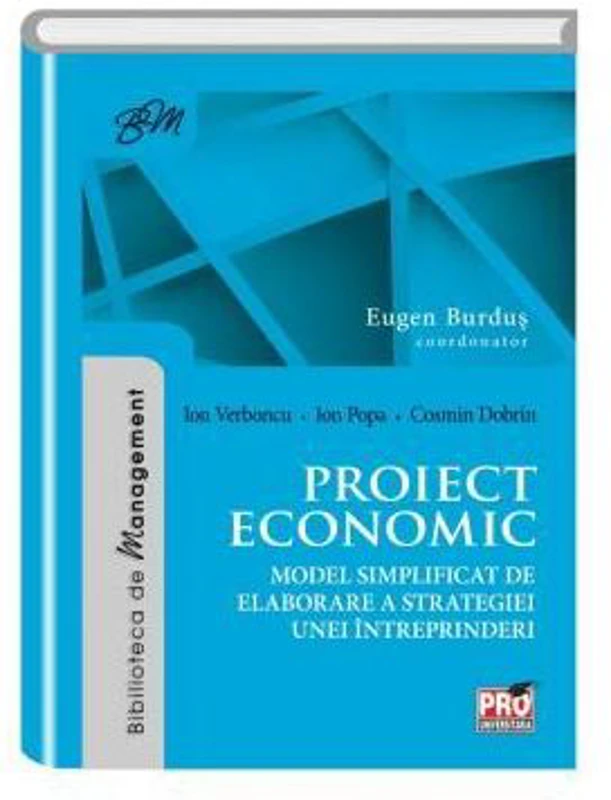 Proiect economic. Model simplificat de elaborare a strategiei unei intreprinderi - Ion Verboncu, Popa Ion, Cosmin Dobrin