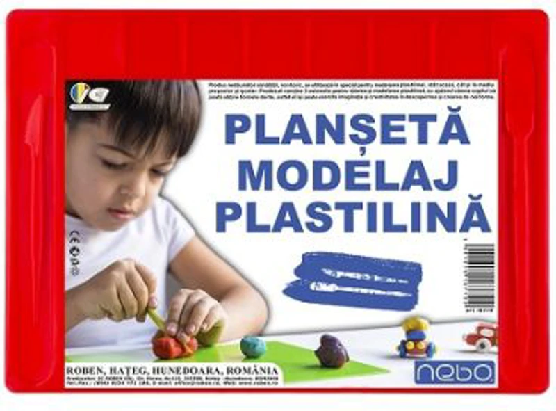 Planseta Modelaj cu Accesorii 28x20 cm, rosu, NEBO
