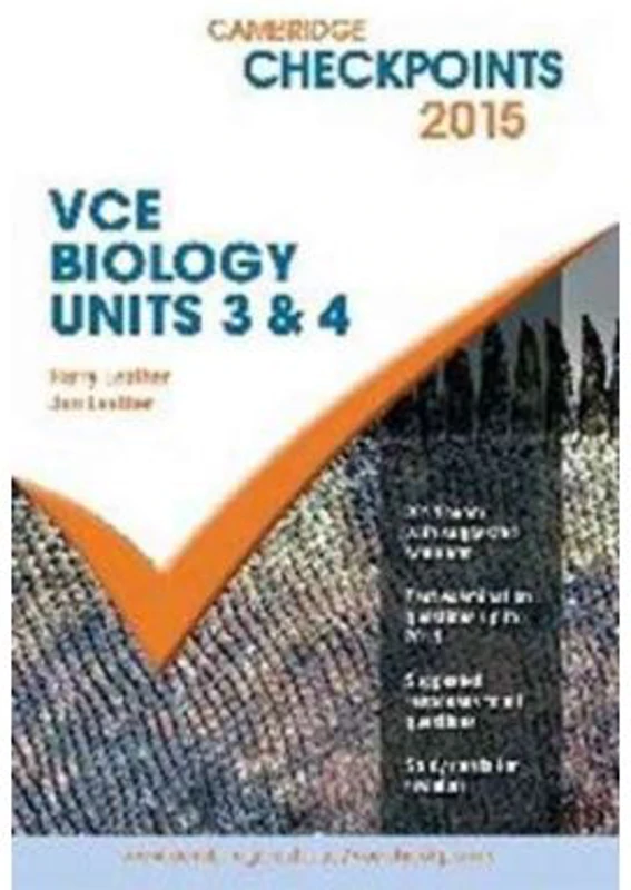 Cambridge Checkpoints VCE Biology Units 3 and 4 2015 - Harry Leather, Jan Leather