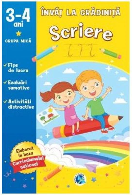 Scriere 3-4 ani. Grupa mica. Invat la gradinita