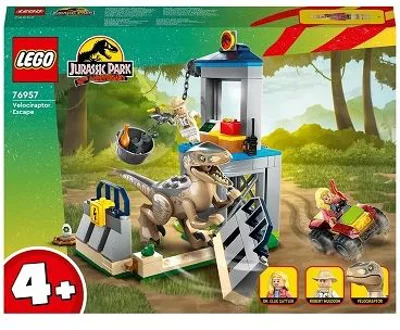 LEGO Jurassic World. Evadarea dinozaurului Velociraptor 76957, 137 piese