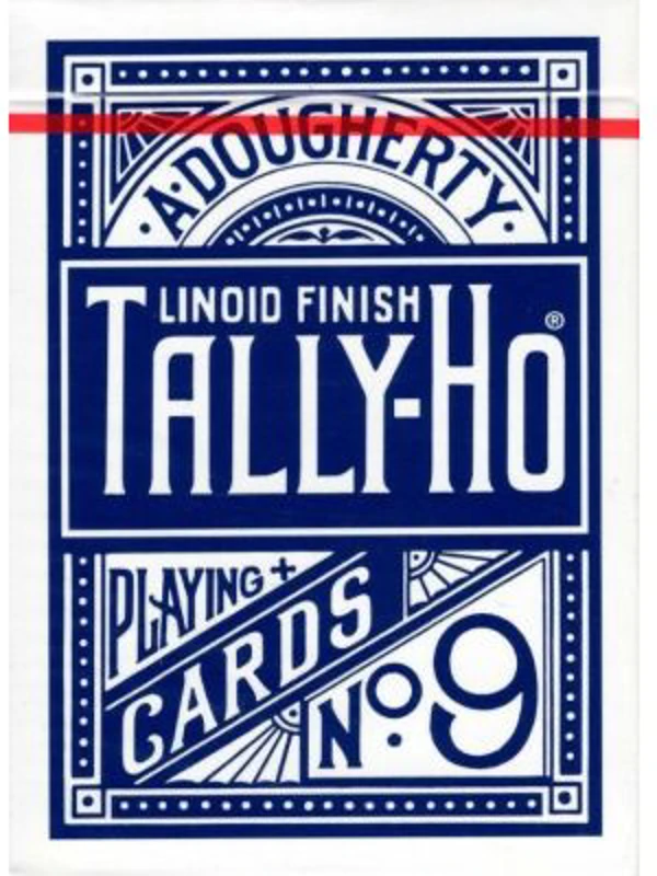 Carti de joc Tally-Ho pentru jucatori, magicieni si cardisti, Albastru