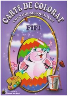 Carte de colorat. Fifi. Contine autocolant