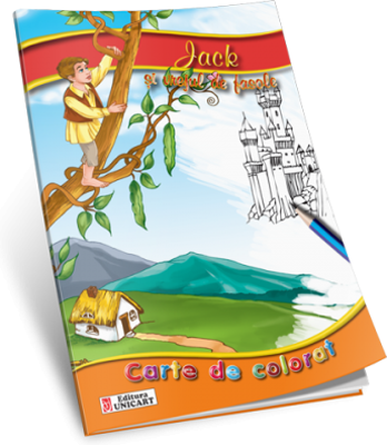 Jack si vrejul de fasole Carte de colorat A5 ilustrata