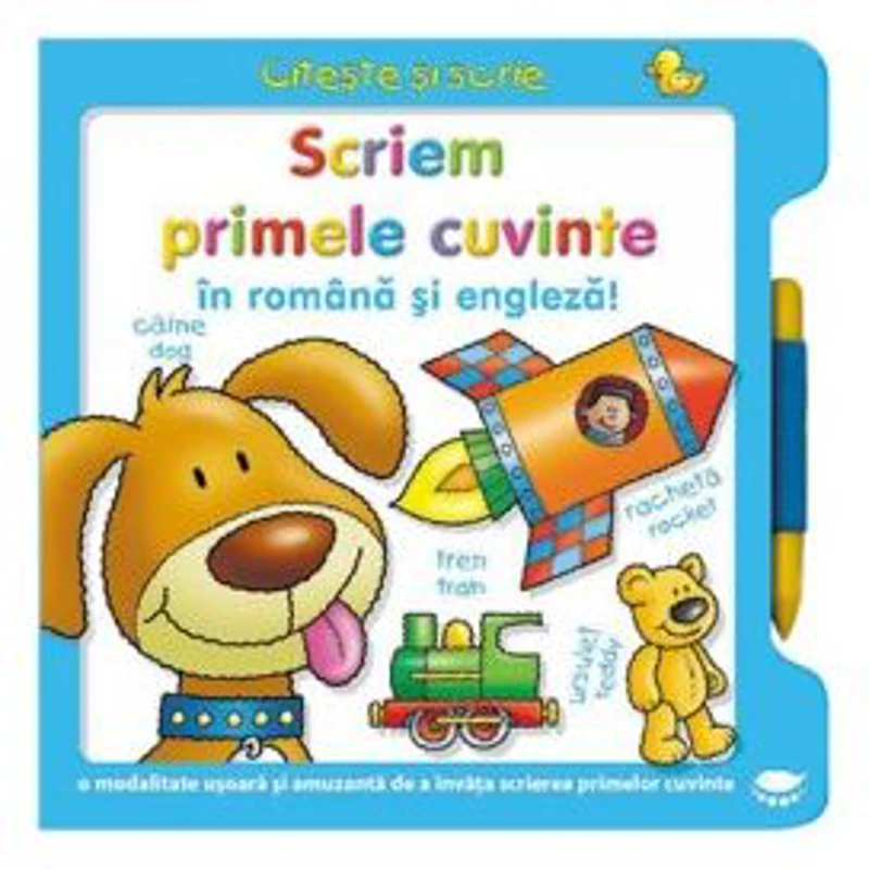 Scriem primele cuvinte in romana si engleza