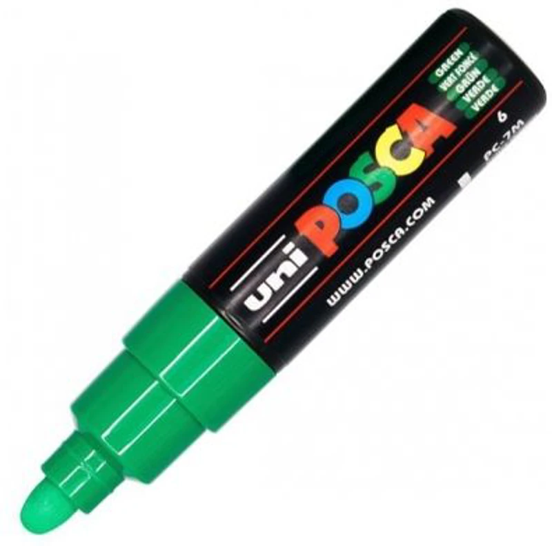 Marker UNI PC-7M 4. 5-5. 5 mm, verde, Posca
