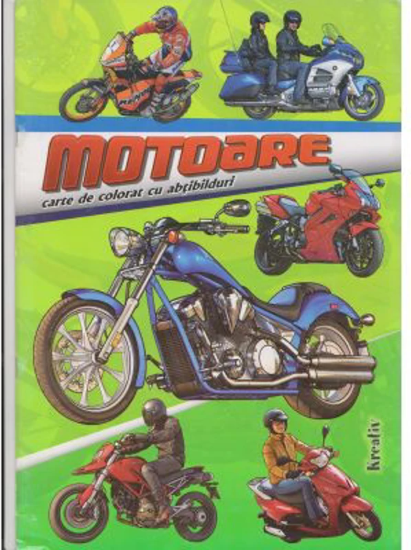 Motoare. Carte de colorat cu abtibilduri