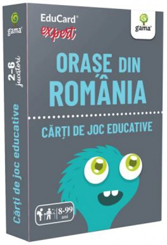 Orase din Romania. EduCard expert. Carti de joc educative