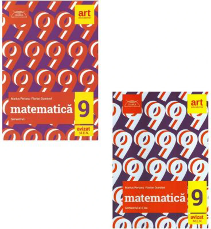 Clubul Matematicienilor. Set Culegere de Matematica pentru clasa a 9-a, semestrele 1 si 2 - Marius Perianu