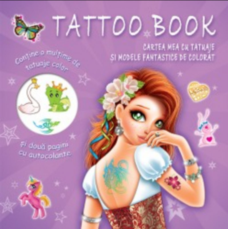 CARTEA MEA CU TATUAJE si modele fantastice de colorat