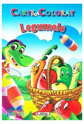 Legumele - Carte de colorat