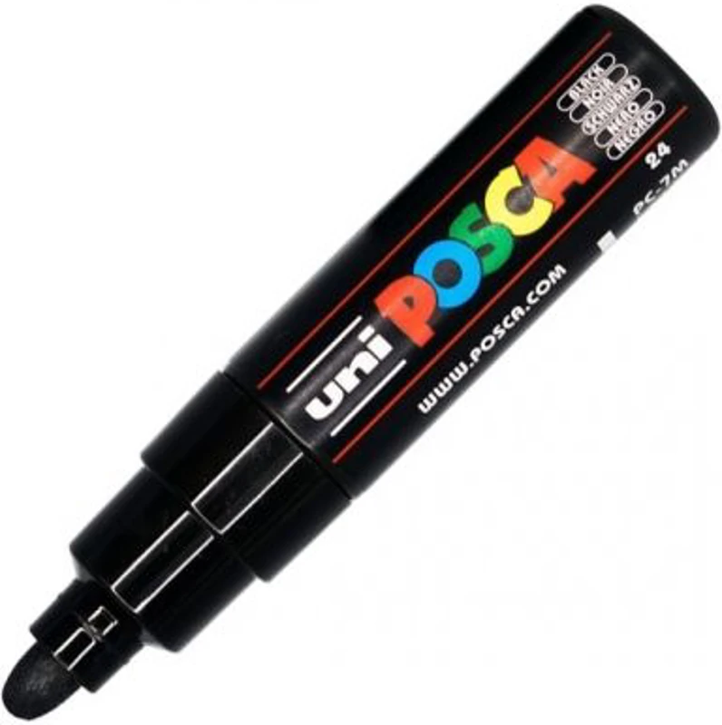 Marker UNI PC-7M 4. 5-5. 5 mm, negru, Posca (M1096)