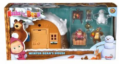 Set de joaca Masha si casa de iarna a ursului, Masha