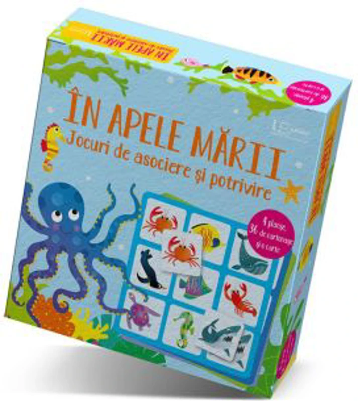 Jocuri de asociere si potrivire. In apele marii (Usborne)