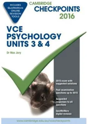 Cambridge Checkpoints VCE Psychology Units 3 and 4 2016 and Quiz Me More - Max Jory