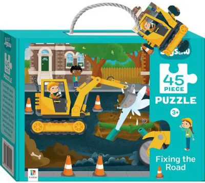 Junior Jigsaw 45 Piece Puzzle. Fixing the Road
