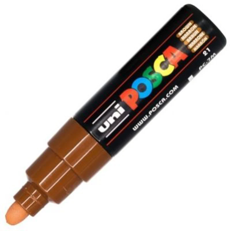 Marker UNI PC-7M 4. 5-5. 5 mm, maro, Posca (M1108)