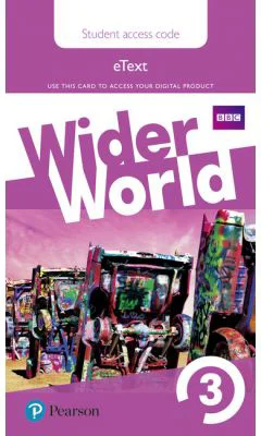Wider World Level 3 Students' eText Access Card