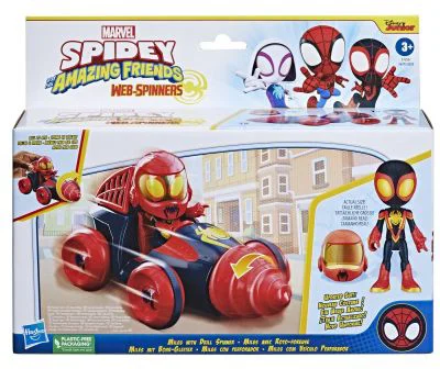 Set masinuta si figurina Miles Morales, Spidey prietenii extraordinari